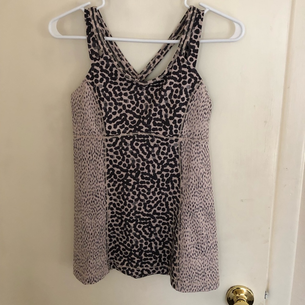 Lululemon leopard print tank top